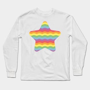 Wavy rainbow pattern Long Sleeve T-Shirt